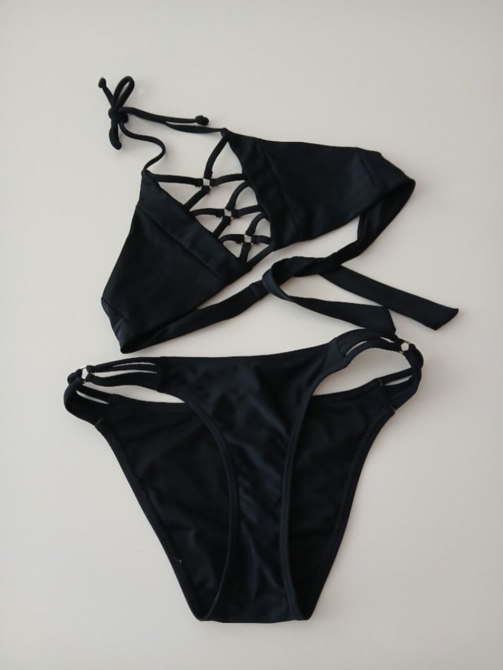 South Beach Lattice 2pc Bikini - size 4
